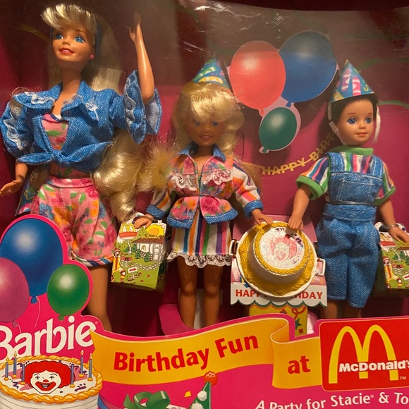 NIB Barbie Birthday Fun at McDonald's with kids Cake from 93